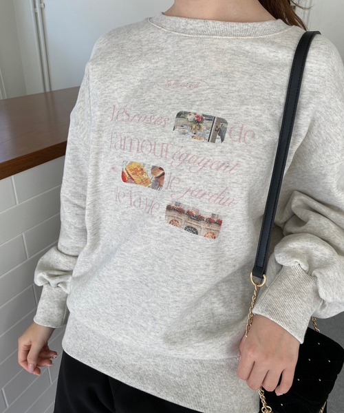 one after another NICE CLAUP（ワンアフターアナザーナイスクラップ）の「オーバーサイズアソートスウェット（スウェット・レディース・アイボリー/オートミール/イエロー/ネイビー・FREE）」の10枚目の写真