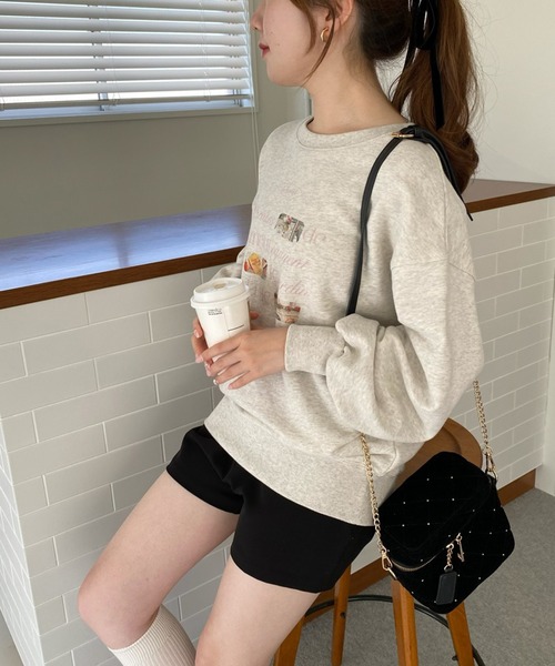 one after another NICE CLAUP（ワンアフターアナザーナイスクラップ）の「オーバーサイズアソートスウェット（スウェット・レディース・アイボリー/オートミール/イエロー/ネイビー・FREE）」の11枚目の写真