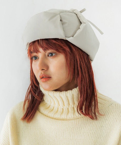 CONTROL FREAK（コントロールフリーク）の「CONTROL FREAK(コントロールフリーク)ダウン風フライトキャップ（キャップ・レディース・ブラック/ベージュ/グレー・FREE）」の3枚目の写真