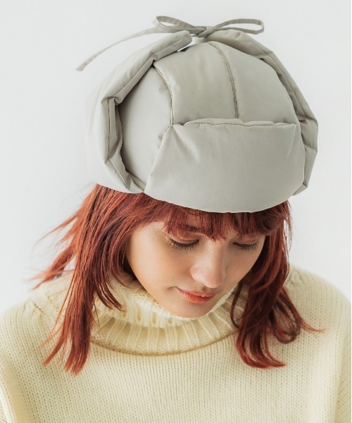 CONTROL FREAK（コントロールフリーク）の「CONTROL FREAK(コントロールフリーク)ダウン風フライトキャップ（キャップ・レディース・ブラック/ベージュ/グレー・FREE）」の17枚目の写真