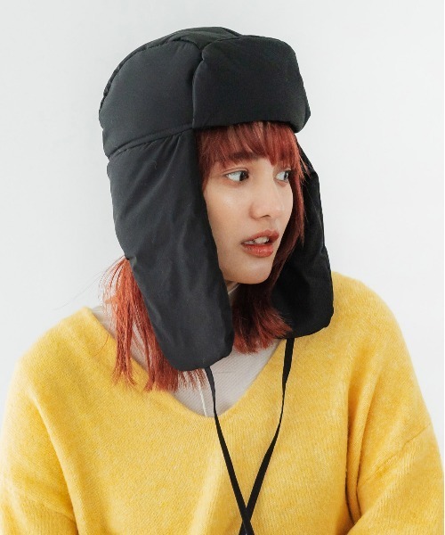 CONTROL FREAK（コントロールフリーク）の「CONTROL FREAK(コントロールフリーク)ダウン風フライトキャップ（キャップ・レディース・ブラック/ベージュ/グレー・FREE）」の19枚目の写真