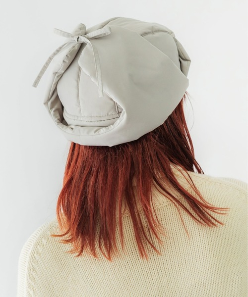 CONTROL FREAK（コントロールフリーク）の「CONTROL FREAK(コントロールフリーク)ダウン風フライトキャップ（キャップ・レディース・ブラック/ベージュ/グレー・FREE）」の20枚目の写真