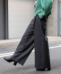 SENSE OF PLACE by URBAN RESEARCH | ウールライクダブルタックワイドパンツ(スラックス)