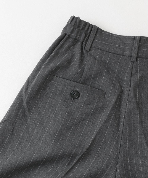セール】『TALLサイズ/WEB限定』ウールライクダブルタックワイドパンツ