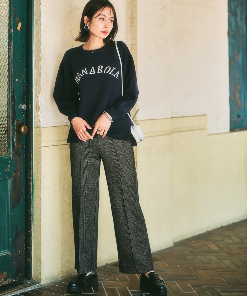 nissen(ニッセン)の「ジャガードロゴニット(ニット/セーター・レディース・ネイビー/アイボリー・M/LL/S/L)」の12枚目の写真