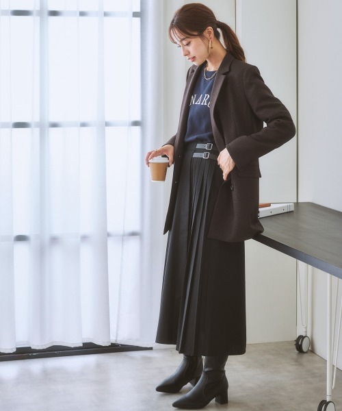nissen(ニッセン)の「ジャガードロゴニット(ニット/セーター・レディース・ネイビー/アイボリー・M/LL/S/L)」の15枚目の写真