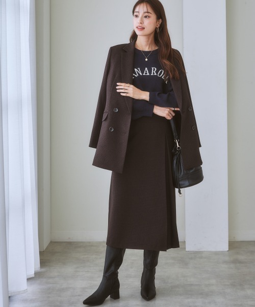 nissen(ニッセン)の「ジャガードロゴニット(ニット/セーター・レディース・ネイビー/アイボリー・M/LL/S/L)」の16枚目の写真