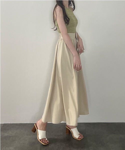 バーバリー 大きいサイズ ノバチェック タック フレアスカート