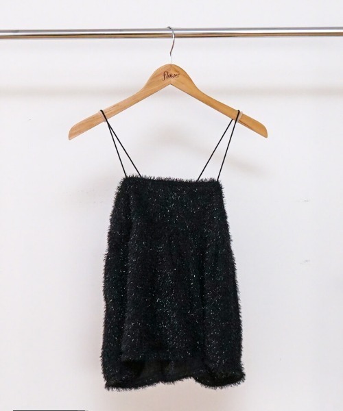 flower（フラワー）の「スパークルフェザービスチェ（キャミソール・レディース・ブラック/グレー・FREE）」の19枚目の写真
