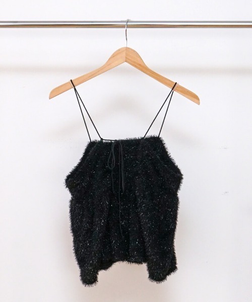 flower（フラワー）の「スパークルフェザービスチェ（キャミソール・レディース・ブラック/グレー・FREE）」の15枚目の写真