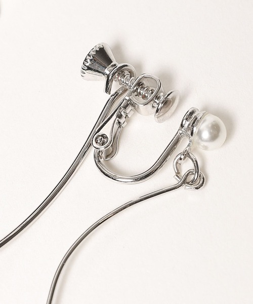 Andemiu（アンデミュウ）の「パールメタルイヤリング 991101（イヤリング・レディース・シルバー/ゴールド・FREE）」の10枚目の写真