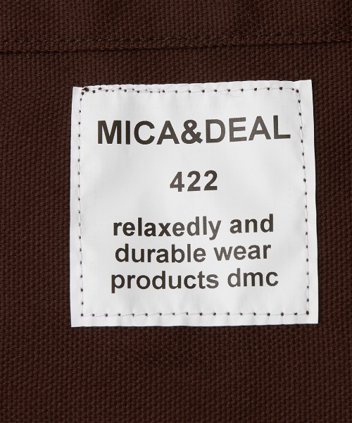 MICA&DEAL（マイカ＆ディール）の「MICA&DEALロゴコットンバッグ（トートバッグ・レディース・オフホワイト/ブラウン/キャメル/ブラック・FREE）」の19枚目の写真