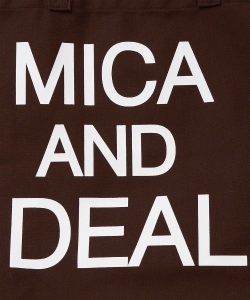 MICA&DEAL（マイカ＆ディール）の「MICA&DEALロゴコットンバッグ（トートバッグ・レディース・オフホワイト/ブラウン/キャメル/ブラック・FREE）」の21枚目の写真