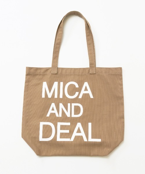 MICA&DEALロゴコットントートバッグ MICA＆DEAL｜MICA&DEAL/MICA&DEALロゴコットンバッグ | Rakuten