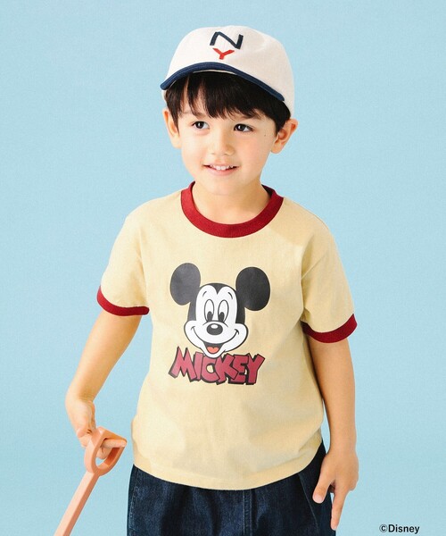 Disney（ディズニー）の「Disney / B:MING by BEAMS / MICKEY リンガー プリント Tシャツ（80～150cm）（Tシャツ/カットソー・キッズ・ホワイト系その他5/イエロー系その他4・150/140/130/120/110/100/90/80）」の3枚目の写真