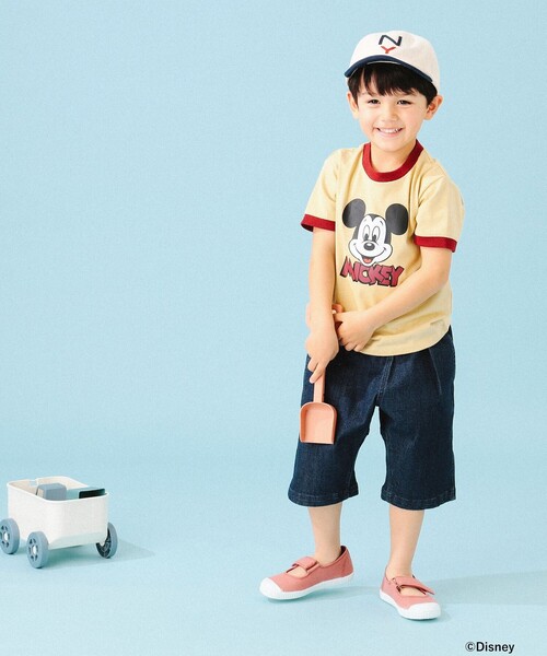 Disney（ディズニー）の「Disney / B:MING by BEAMS / MICKEY リンガー プリント Tシャツ（80～150cm）（Tシャツ/カットソー・キッズ・ホワイト系その他5/イエロー系その他4・150/140/130/120/110/100/90/80）」の8枚目の写真