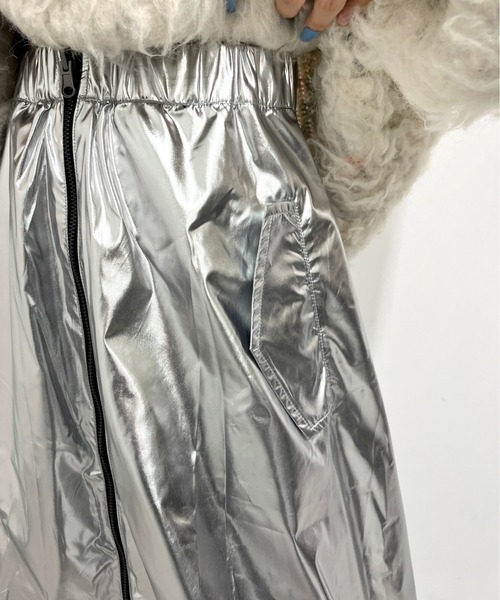 Six M（シックスエム）の「【Six M/シックスエム】リバーシブルスカート（スカート・レディース・シルバー・FREE）」の4枚目の写真