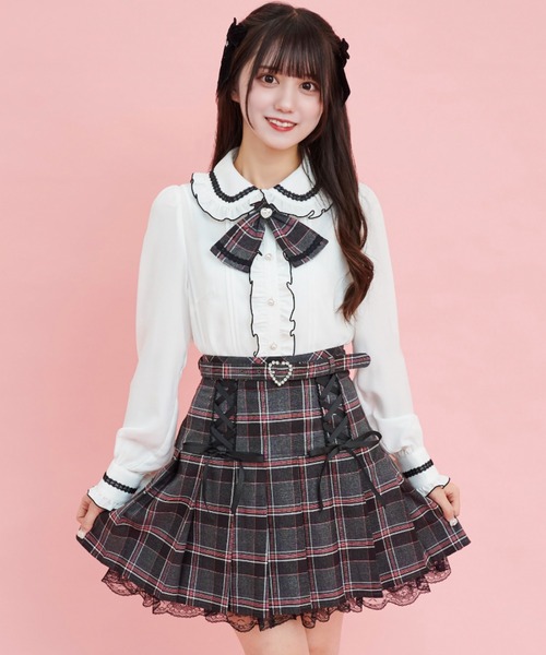 Secret Honey（シークレットハニー）の「レースアップヨークプリーツ