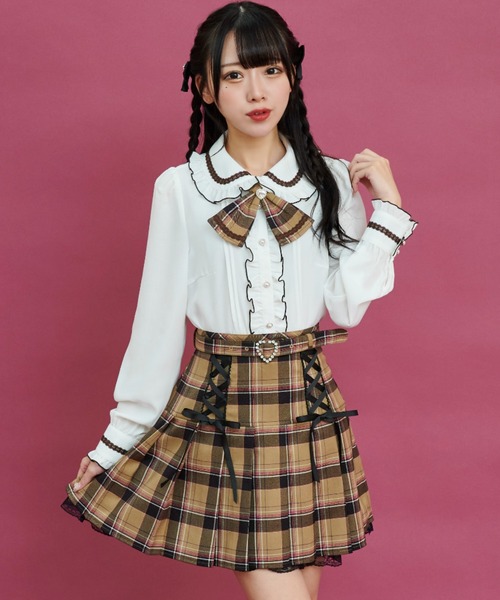 Secret Honey（シークレットハニー）の「レースアップヨークプリーツ