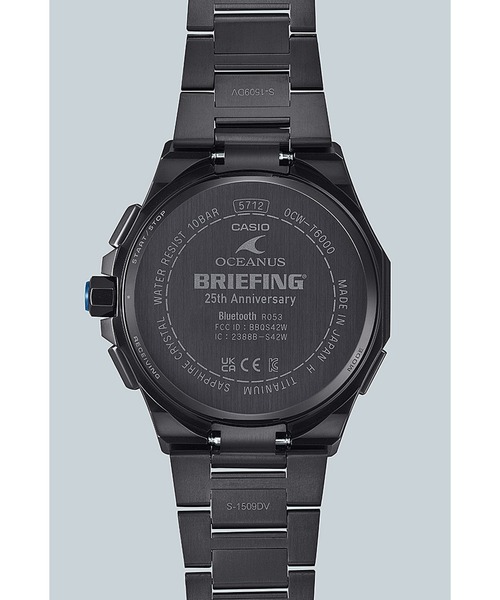 OCEANUS（オシアナス）の「BRIEFING コラボレーションモデル / OCW-T6000BR-1AJR（アナログ腕時計・メンズ・ブラック・FREE）」の4枚目の写真