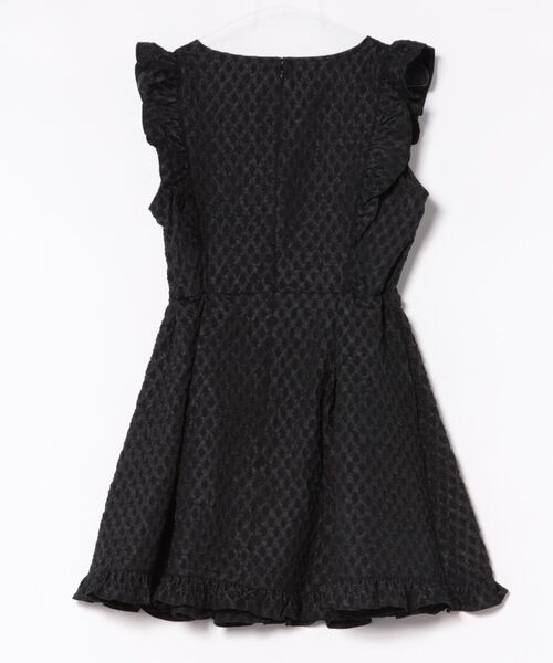 Ank Rouge（アンクルージュ）の「ふくれジャガードJSK（ジャンパースカート・レディース・ホワイト/ブラック/ピンク・M）」の4枚目の写真