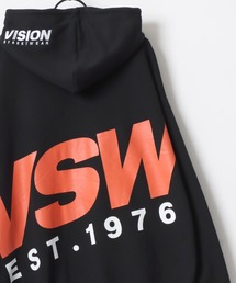VISION STREET WEAR | VISION STREET WEAR/ヴィジョンストリートウェア オーバーサイズ バックプリント スウェット ジップアップパーカー フーディー/長袖 トップス フルジップ/レディース メンズ(パーカー)