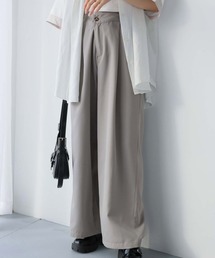 アシメスラックスパンツ