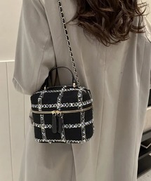 ツイード 2WAYバニティバッグ