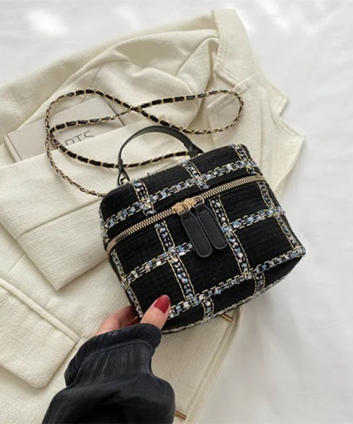 H.TOKYO（エイチトウキョウ）の「ツイード 2WAYバニティバッグ（ハンドバッグ・レディース・ホワイト/ブラック・FREE）」の14枚目の写真