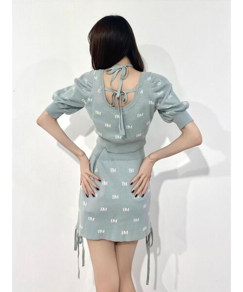 EATME（イートミー）の「EMロゴニットスカート（セットアップ可能）（スカート・レディース・ブラック/ピンク/グリーン・FREE）」の14枚目の写真