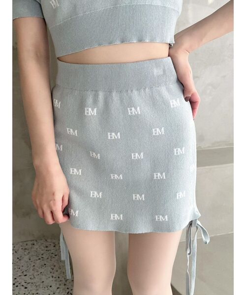 EATME（イートミー）の「EMロゴニットスカート（セットアップ可能）（スカート・レディース・ブラック/ピンク/グリーン・FREE）」の20枚目の写真
