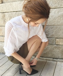 Chico | 【who's who Chico】総レースフリンジ付きプルオーバー(シャツ/ブラウス)