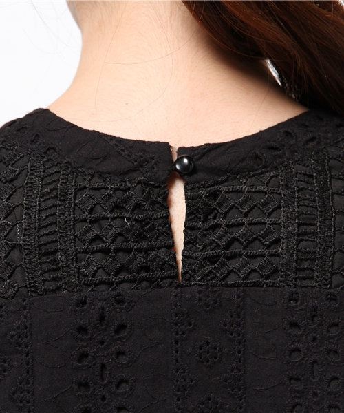 Chico（チコ）の「【who's who Chico】総レースフリンジ付きプルオーバー（シャツ/ブラウス・レディース・アイボリー/カーキ/ブラック/ホワイト・FREE）」の14枚目の写真