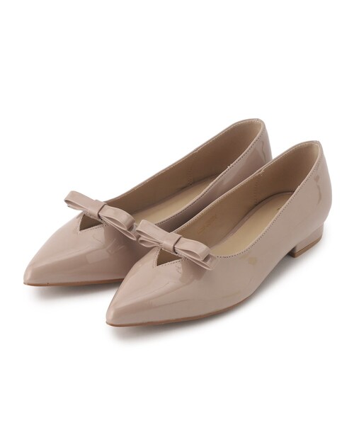 index（インデックス）の「◆【クッション中敷き/2cmヒール】リボンフラットパンプス（パンプス・レディース・オフホワイト/ベージュ系/ブラック系・01/02/03）」の3枚目の写真