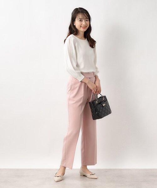 index（インデックス）の「◆【クッション中敷き/2cmヒール】リボンフラットパンプス（パンプス・レディース・オフホワイト/ベージュ系/ブラック系・01/02/03）」の11枚目の写真