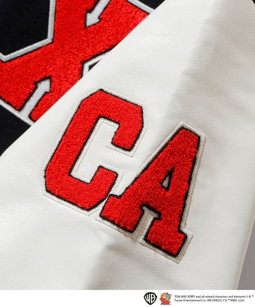 XLARGE(エクストララージ)の「XLARGExTOM AND JERRY VARSITY JACKET(スタジャン・メンズ・ブラック・SMALL/X-LARGE/MEDIUM/LARGE)」の10枚目の写真