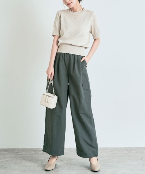 kirakiraShop（キラキラショップ）の「撥水 2way パラシュート カーゴパンツ（カーゴパンツ・レディース・ブラック/カーキ/チャコール・M/L）」の12枚目の写真