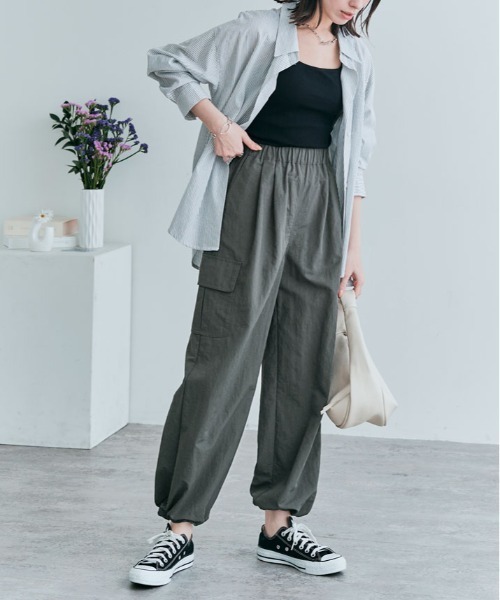 goa パラシュートカーゴパンツ 00s goa パラシュート フレア カーゴパンツ 麻綿 ゴア ユニセックス