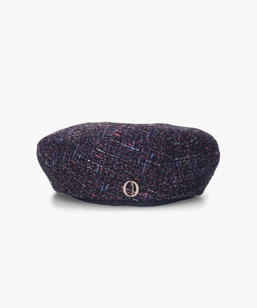 Chapeau d' O(シャポードオー)の「Chapeau d' O Summer Tweed Beret / シャポードオー(ハンチング/ベレー帽・レディース・ブルー/ネイビー・M/57.5cm)」の5枚目の写真