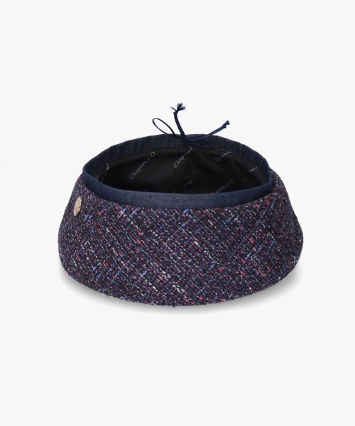 Chapeau d' O(シャポードオー)の「Chapeau d' O Summer Tweed Beret / シャポードオー(ハンチング/ベレー帽・レディース・ブルー/ネイビー・M/57.5cm)」の9枚目の写真