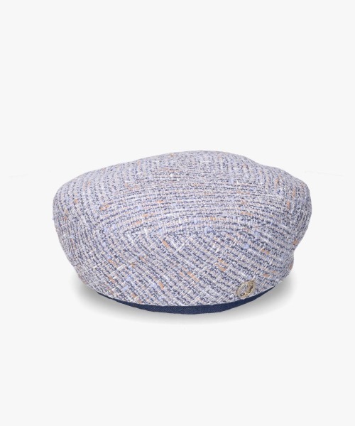 Chapeau d' O(シャポードオー)の「Chapeau d' O Summer Tweed Beret / シャポードオー(ハンチング/ベレー帽・レディース・ブルー/ネイビー・M/57.5cm)」の15枚目の写真
