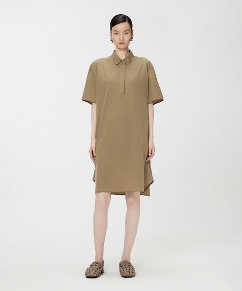 JNBY（ジェーエヌビーワイ）の「Versatile A-Line Shirt Dress（シャツワンピース・レディース・ブラック/ベージュ・38/36）」の16枚目の写真