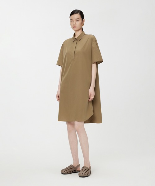 JNBY（ジェーエヌビーワイ）の「Versatile A-Line Shirt Dress（シャツワンピース・レディース・ブラック/ベージュ・38/36）」の17枚目の写真