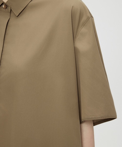 JNBY（ジェーエヌビーワイ）の「Versatile A-Line Shirt Dress（シャツワンピース・レディース・ブラック/ベージュ・38/36）」の20枚目の写真