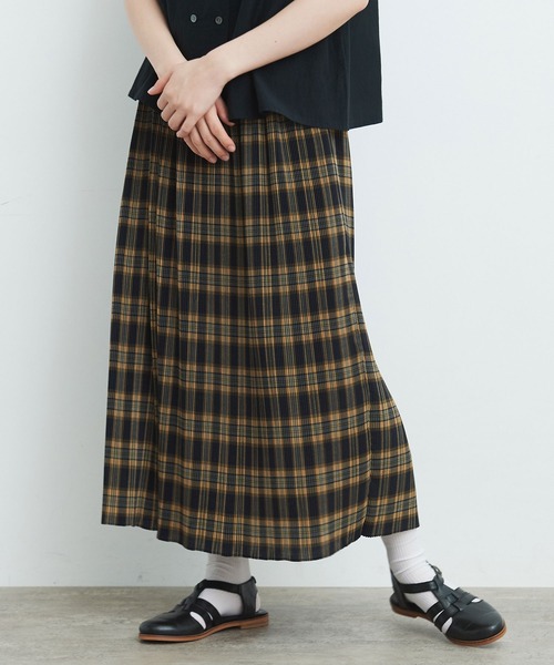 bulle de savon（ビュルデサボン）の「△ポリエステル ツイルチェック  