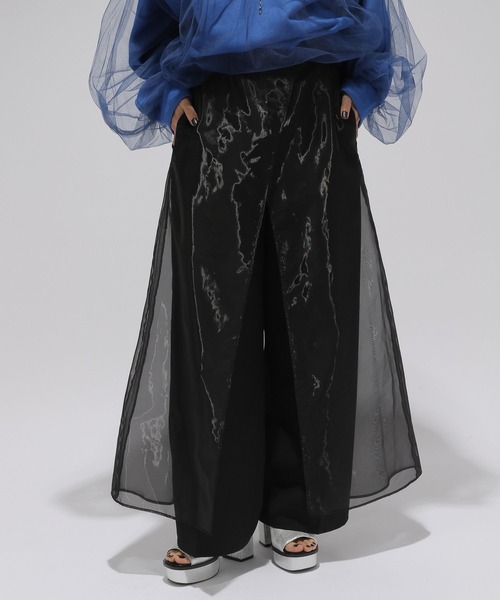 HARE（ハレ）の「シアーレイヤードパンツ(HARE)（その他パンツ・レディース・ブラック/グレー・FREE）」の10枚目の写真