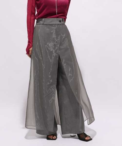 HARE（ハレ）の「シアーレイヤードパンツ(HARE)（その他パンツ・レディース・ブラック/グレー・FREE）」の8枚目の写真