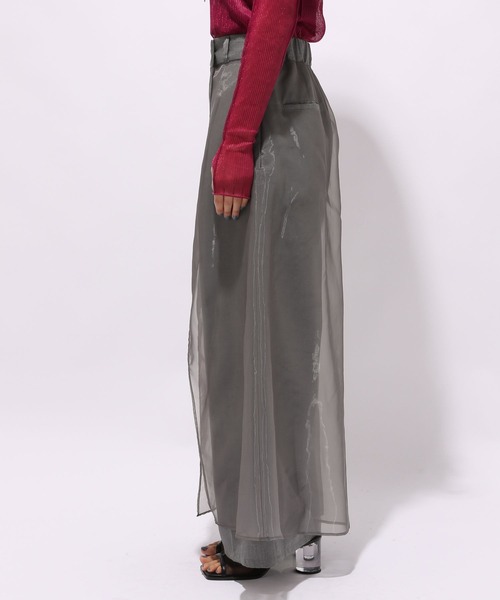 HARE（ハレ）の「シアーレイヤードパンツ(HARE)（その他パンツ・レディース・ブラック/グレー・FREE）」の6枚目の写真