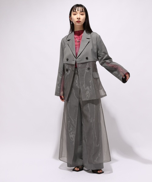 HARE（ハレ）の「シアーレイヤードパンツ(HARE)（その他パンツ・レディース・ブラック/グレー・FREE）」の13枚目の写真