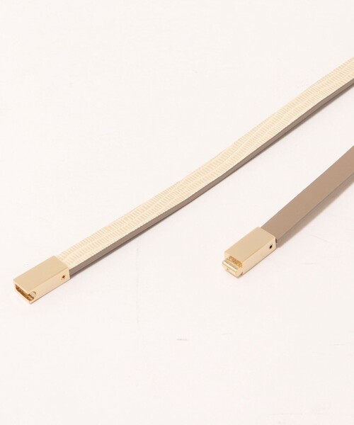 NOLLEY’S Sophi（ノーリーズソフィ）の「スライドフリーベルト（ベルト・レディース・ベージュ/ブラック/オフホワイト/ライトグレー・FREE）」の8枚目の写真